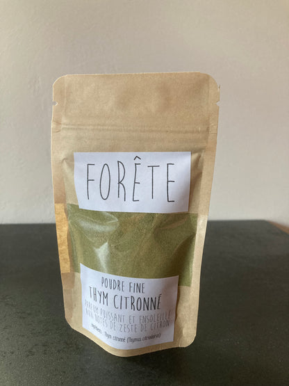Poudre fine d'aromate : Thym citron