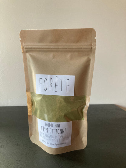 Poudre fine d'aromate : Thym citron